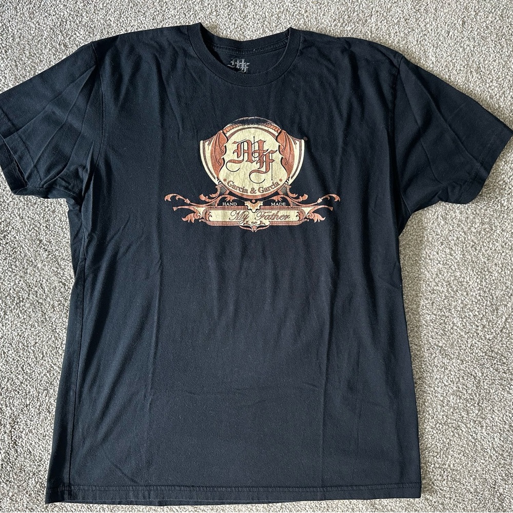 My Father Cigars Black Graphic T-Shirt Large Men’s